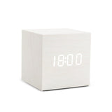 HULIANFU USB/AAA  Clocks LED Wooden Alarm Clock Watch Table Voice Control Digital Wood Despertador Electronic Desktop Table Decor