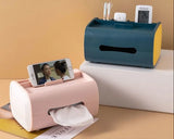 HULIANFU Paper Box Home Living Room Coffee Table Creative Multi-function Remote Control Storage Tissue Box Desktop Modern Style TissueBox