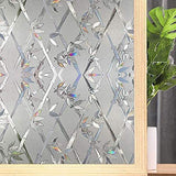HULIANFU Rainbow Prism Sticker Rainbow Effect Window Film Solar Catcher Sticker Rainbow Prism Window Sticker 3D Rainbow Film Glass Film