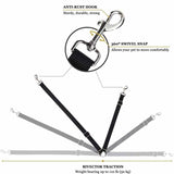HULIANFU Pet Dog Cat Car Seat Belt Dog Accessories Adjustable Harness Lead Leash Small Medium Travel Clip Puppy Collar Leash Pet Supplies