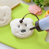 HULIANFU Teddy Bear Sandwich Mold Toast Bread Making Cutter Mould Cute Baking Pastry Tools Children Interesting Food Kitchen Accessories