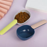 HULIANFU Mutli-function Portable Pet Cat Dog Food Shovel Scoop Feeding Spoon with Sealing Bag Clip Pet Feeders Pet Puppy Kitten Supplies
