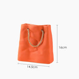 HULIANFU Nordic Creative Shopping Basket ceramic Vase Bag Decoration Simple Dried Flower Arrangement Vase Table Decoration