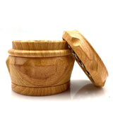 HULIANFU Red Wooden Grain Resin Weed Grinder 4 Layers Machine Herb Grinder 40mm 1.57 inch Tobacco Smoke Crusher Hand Smoking Tools