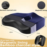HULIANFU Memory Foam Seat Cushion Orthopedic Pillow Coccyx Office Chair Cushion Car Seat Pillow Wheelchair Massage Vertebrae Seat Pad