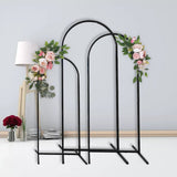 HULIANFU Metal Wedding Arch Stackable DIY Arch for Prop Supplies Decoration Easy Assembly Rose Gates Balloon Archway Arbours Party Decor