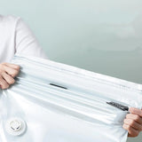 HULIANFU No Need Pump Vacuum Bags Large Plastic Storage Bags for Storing Clothes blankets Compression Empty Bag Covers Travel Accessories