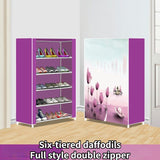 HULIANFU Shoe Rack Multi-layer Household Dust-proof Shoe Cabinet Assembly Economical Shoe Rack Dormitory Door Storage Cabinet