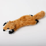 HULIANFU New Cute Plush Toys Squeak Pet Wolf Rabbit Animal Plush Toy Dog Chew Squeaky Whistling Involved Squirrel Dog Toys