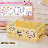 HULIANFU Ins Desktop Plastic Storage Baskets Organizer Box Folding Stackable Toy Storage Basket with Handle Bathroom Storage Box Basket
