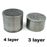 HULIANFU Metal Leaf Weed Grinder 3/4 Layer Mesh Screen Pollen Catcher Smoke Herb Herbal Spice 40mm 1.57 inch Mini Grinder Smoking