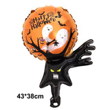 HULIANFU Large 86x165cm Skeleton Man Balloons Halloween Decorations Globos Scary Halloween Skull Ballons Halloween Party Home Decorations
