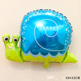 HULIANFU Jungle Cartoon Animal Balloon Rabbit Fox Penguin Hippo Tiger Crocodile Aluminum Foil Balloon Zoo Party Children  Toy