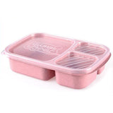 HULIANFU Wheat Straw Lunch Box Bento Box Japanese Style Students 4-box Containers for Food Microwave Office Workers Food Box Fruits Case