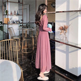 Hulianfu Vintage Sexy Maxi Dresses for Women Party Sequin Midi Dress Female Casual Chiffon Slim Korean Woman Dress Elegant Autumn