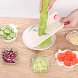 HULIANFU Manual Vegetable Slicer Stainless Steel Portable Kitchen Shredder Potato Cabbage Cutter Grate Multi-Purpose Home Kitchen Tool