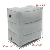 HULIANFU Useful Inflatable Portable Travel Footrest Pillow Plane Train Kids Bed Foot Rest Pad