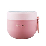 HULIANFU Mini Thermal Lunch Box Food Container with Spoon Stainless Steel Vaccum Cup Soup Cup Insulated Lunch Box taza desayuno portatil