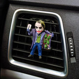 HULIANFU Upside Down Joker Model Car Rearview Mirror Pendant The Joker Doll Car Accessories Interior Aroma Ornament Auto Air Vent Clip