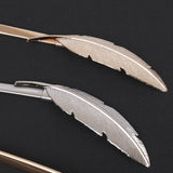 HULIANFU Metal Curtain Tie Rope Leaf feather rose antler leaf peacock Metal Tie Rope for Curtain Elastic Decorative Curtain Accessories