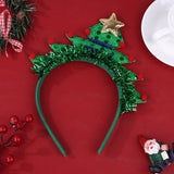 HULIANFU 2023 Christmas Headbands Santa Tree Elk Antlers Headband Kids Adult Headwear Reindeer Ornaments Christmas Decor Party Cosplay Gifts