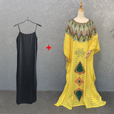 hulianfu Women Long Sleeve Round Neck Fashion Casual Solid Color Sexy Fancy Party Lace And Floor Dress