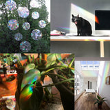 HULIANFU Sun Catcher Wall Stickers Rainbow Window Mirror Sticker Bedroom Decoration Window Decal for Home Decor Rainbow Maker