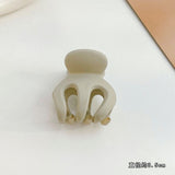 HULIANFU Sweet Solid Color Hair Clip for Women Girls Hair Claw Chic Barrettes Claw Crab Hairpins Styling Fashion Spring Hair Accessories