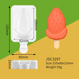HULIANFU SILIKOLOVE Healthy Silicone Ice Cream Mold Easy Popsicle Mold Reusable Ice Cream Bar Pop Molds For DIY Making Summer Favorites
