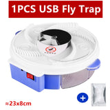 HULIANFU Upgraded Version USB Flytrap Automatic Pest Catcher Fly Killer Electric Fly Trap Device Insect Pest Reject Control Catcher