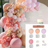HULIANFU Rose Apricot Balloon Garland Arch Kit Wedding Birthday Party Decoration Kids Confetti Latex Balloons Baby Shower Decor Baloon