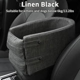HULIANFU Portable Pet Dog Car Seat Central Control Nonslip Dog Carriers Safe Car Armrest Box Booster Kennel Bed For Small Cat Dog Travel