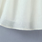 Hulianfu White Strap Dress 2023 Spring Summer New Sexy Holiday Fashion Slim Waist Hollow Tie Short Mini Dress For Women