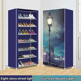 HULIANFU Shoe Rack Multi-layer Household Dust-proof Shoe Cabinet Assembly Economical Shoe Rack Dormitory Door Storage Cabinet
