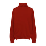 Hulianfu Winter High Quality Wwomen's Wool Sweater Solid Color High-neck Pullover Long-sleeved Knit Top