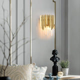 HULIANFU Luxury Modern Crystal Wall Lamps for Hotel Club Bedroom Bedside Living Room TV Background Study Wall Lights Home Decor Lighting