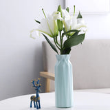 HULIANFU Nordic Style Flower Vase Living Room Decoration Ornaments Modern Origami Plastic Vases Pot for Flower Arrangements Home Decor