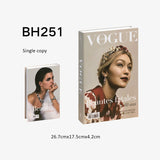 HULIANFU Ins Fashion Fake Books for Decoration Home Decor Coffee Table Book Simulation Prop Book Model Hotel Room Unopenable Box Book