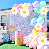 HULIANFU Macaron Pink Balloon Garland Arch Kit Wedding Birthday Party Decoration Kids Globos Gold Confetti Latex Ballon Baby Shower Girl