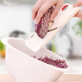 HULIANFU Manual Vegetable Slicer Stainless Steel Portable Kitchen Shredder Potato Cabbage Cutter Grate Multi-Purpose Home Kitchen Tool