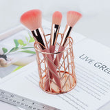 HULIANFU Pearl Cosmetic Brush Holder Transparent Acrylic Cosmetic Brush Container Dustproof Beauty Makeup Tools Organizer Pen Storage Box