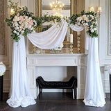 HULIANFU Square Wedding Arch Background Prop Single Arch Recyclable PVC Ring Outdoor Lawn Weding Flower Door Rack Wedding Birthday Decor