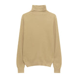 Hulianfu Winter High Quality Wwomen's Wool Sweater Solid Color High-neck Pullover Long-sleeved Knit Top