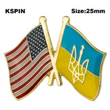 HULIANFU Ukraine flag pin lapel pin badge  Brooch Icons 1PC KS-0187