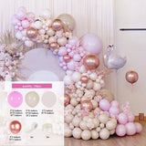HULIANFU Macaron Pink Balloon Garland Arch Kit Wedding Birthday Party Decoration Kids Globos Gold Confetti Latex Ballon Baby Shower Girl