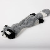 HULIANFU New Cute Plush Toys Squeak Pet Wolf Rabbit Animal Plush Toy Dog Chew Squeaky Whistling Involved Squirrel Dog Toys