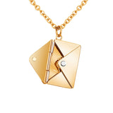 HULIANFU Spanish To envelope necklace Te Amo