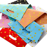 HULIANFU Pure Color Small Five-pointed Star Party Decoration Aluminum Film Bag Candy Bag Birthday Wedding Banquet Gift Bag Baby Shower