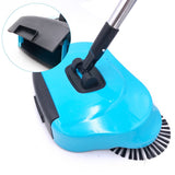HULIANFU Stainless Steel Sweeping Machine Push Type Hand Push Magic Broom Dustpan Handle Household Cleaning Package Hand Push Sweeper mop