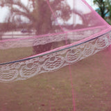 HULIANFU Portable Elgant Hung Dome Mosquito Nets For Double Bed Summer Polyester Mesh Fabric Home Bedroom Baby Adults Hanging Decoration